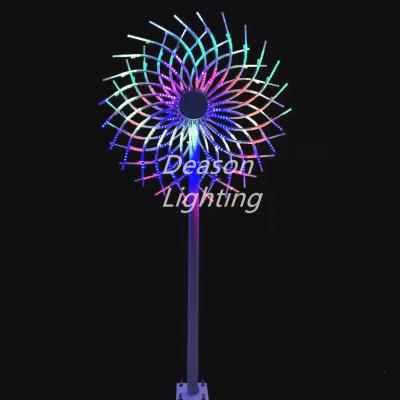 China Flower Shaped Led Christmas Firework Lights Outdoor Landscape Decorations for sale
