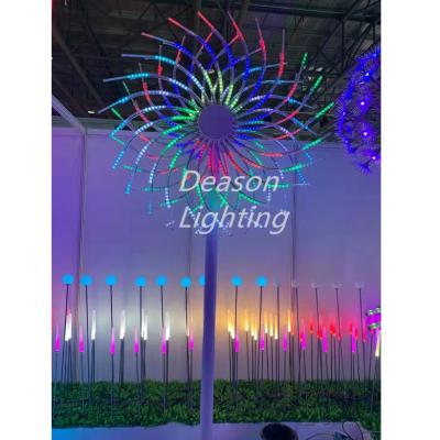 China motif flower led firework light christmas wedding events outdoor decorations for sale