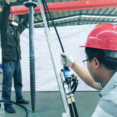 China Construction works Hydraulic ground screw ram for sale