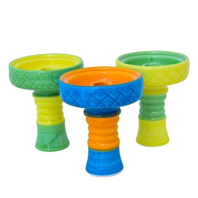 China Shisha Hookah Narguile Bowl Phunnel Hookah Smoking Head - Swivel Clay Shisha Bowl With Luster Tall for sale