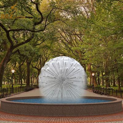 China Europe Garden Water Fountain Stainless Steel Rain Curtain Water Feature Sculpture for sale