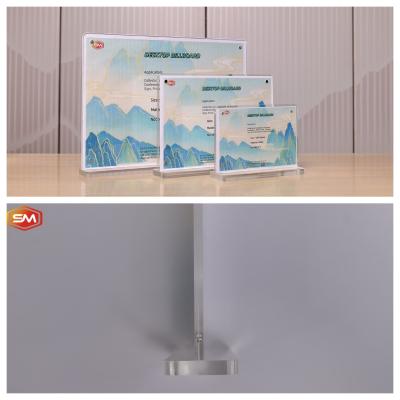 Cina Plexiglass trasparente A4 A5 Stand di carta in vendita Decorazione pubblicitaria in vendita