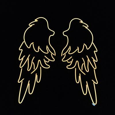 China Easy Installation Flex Led Custom Made Romantic Angel wings led neon sign for wedding backdrop or home event decor gift for sale