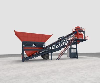China Small Asphalt Concrete Mobile Batching Plant Universal RMC Plant for sale