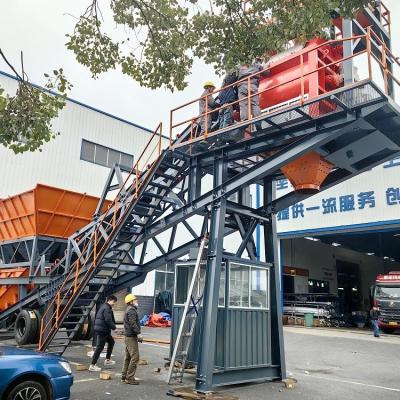 China Universal On Site Portable Concrete Batching Mobile Plant Dry Mix 90m3/H for sale