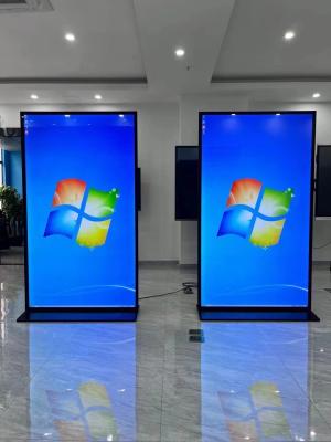 China 86 inch full screen windows system 4K touch screen floor standing Digital signage for sale