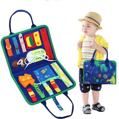 China Early Education Toddler Busy Board, Montessori Busy Board for 1 2 3 4 5 Year Old, Kindergarten Sensory Board School Study Enlighten Toys for sale