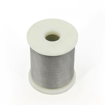 China 7x7 estructura de cuerda de alambre de acero inoxidable 1.8 mm de ardor para grúa en venta