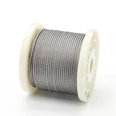 China 1.5mm 1.8mm 2mm 2.5mm Ss cuerda de alambre 6*7+IWS 7x7 cuerda de alambre en venta