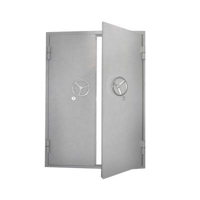 China Sound Insulation LangGou Galvanized Anti-bullet Door Heat Insulation Steel Double Doors With High Quality Lock System for sale