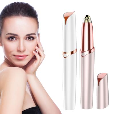 China Electric Eyebow Hair Trimmer Logo Makeup Pen Portable Hair Remover Usb Eyebrow Trimmer for sale