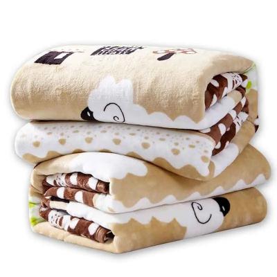 China Single Dorm Nondisposable One Bed Super Soft Warm Size More Speed Narrow Skin Flannel Blankets for sale