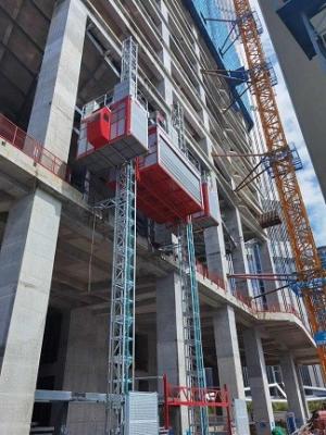 China O CE da grua da construção da cremalheira e do pinhão do terreno de construção 4000KG aprovou à venda