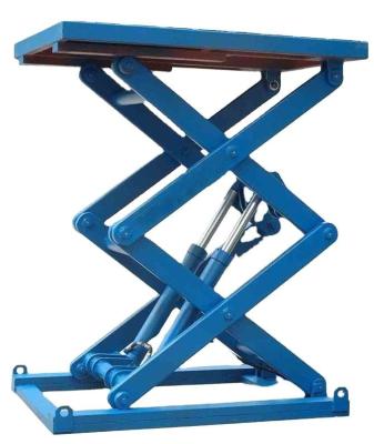 China Factory Electric Hydraulic Table Lifter Double Scissor Hydraulic Cargo Lift On Good Sale With Good Price for sale