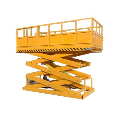 China The fixed platform scissor lift table cargo workshop scissor lift table for sale for sale