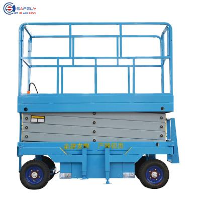 China Hotels Mobile Scissor Lift Mini Self Propelled Lift Platform with Factory Price Sales for sale