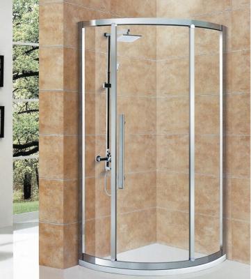 China Accesorios para la sala de ducha de cabina aislada con forma de bandeja redonda y estilo abierto deslizante en venta