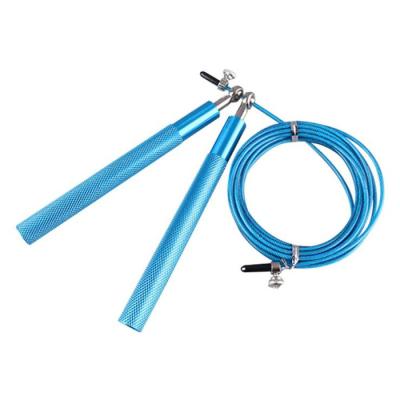 China Aluminum Rope Drop Boarding Good Quality Adjustable Fitness Aluminum Handle Exercise Supporting Speed Weighted Jump Rope for sale
