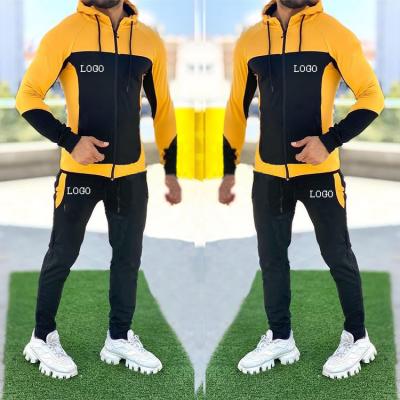 China Hot Selling QUICK DRY Customized Men's Comfortable Long Sleeve Casual Street Sports Training Suit Two Piece Suit for sale