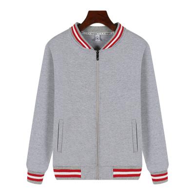 China Wholesale Anti-wrinkle Customized Logo Zipper Sports Baseball Casual Jacket Plus Size Fashion Cotton for sale