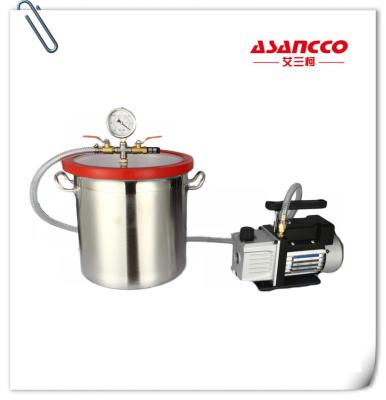China vacuum degassing Vacuum degassing chamber 3gallon for resin degassing vacuum pump for sale