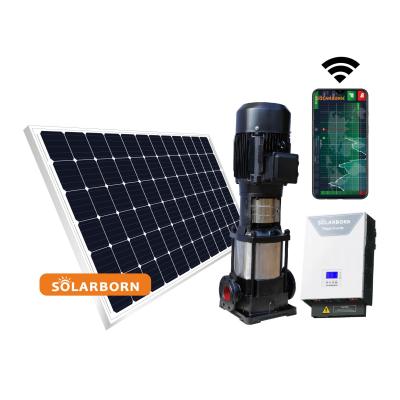 China Chinese manufacturer solarborn irrigation submersible high flow solar irrigation pump for home for sale