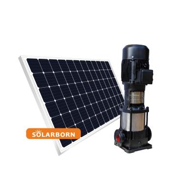 China solarborn mini irrigation long lifespan irrigation rain barrel solar well pump system for farm for sale