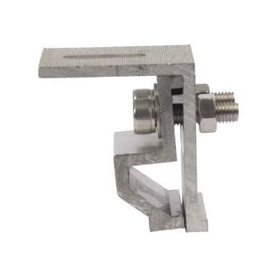 China Quick Installation Solarborn Solar Ground Panel Mounted Mounting Bracket System Structure Straight Seam Solar Mounting System For Roof for sale