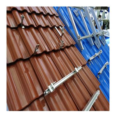 China Durable Solarborn Ground Parking Post Roof Mount Structures Rail Bracket Adjustable Panel Solar Mounting System for sale