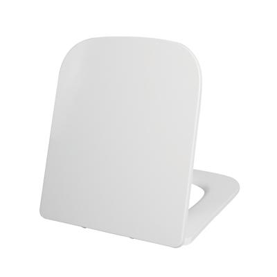 China New Design UF Plastic Soft End Slow-end Toilet Seats WC Hygienic Toilet Seat Cover For Square Shape Toilet for sale