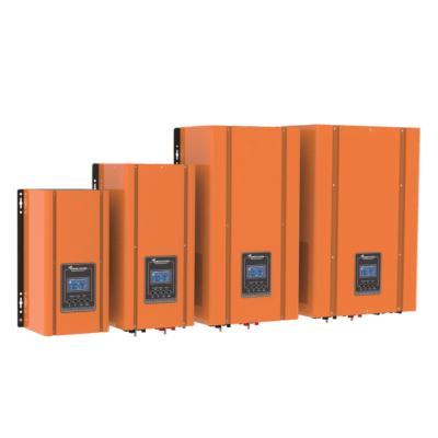 China 48v 96v low frequency dc 10000 watt power inverter with 10kw battery charger lcd display 390*224*180mm for sale