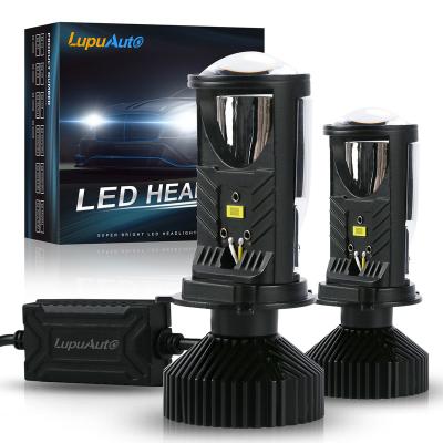 China 2x Y6D H4 Led Spotlights Lens Hi/lo Beam Bulb 70W 12V 24V 20000Lm Mini Lens Led Hib 2 Lamp Headlight Car Motorcycle 500 for sale