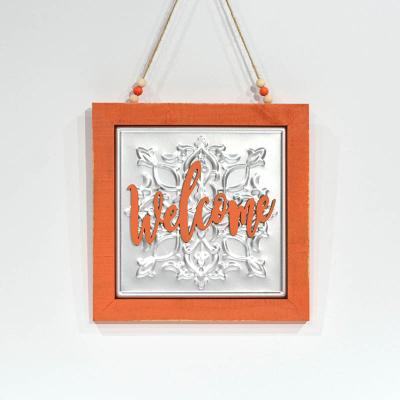 China Wooden Vintage Autumn Thanksgiving Letter / Metal Wall Hanging For Wall Decoration for sale