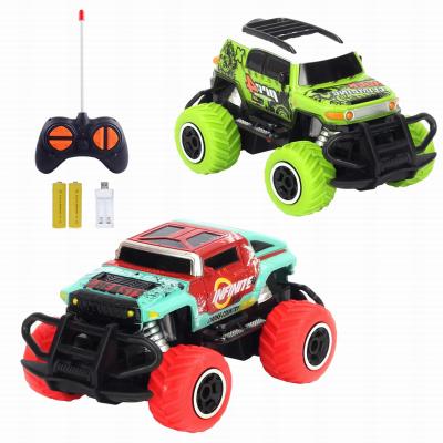 China 1/43 Cheap Vehicle Radio Control Pickup Truck Model RC Car 2WD Auto Return Remote Control Off-Road High Speed Racing For Kids for sale