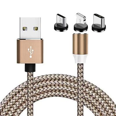 China High Speed Charging 360 Rotate Cable Micro Usb Magnetic Charging C For Cabo Phone Fast Charging USB Type C Charger Magnetic Cable Datacable for sale