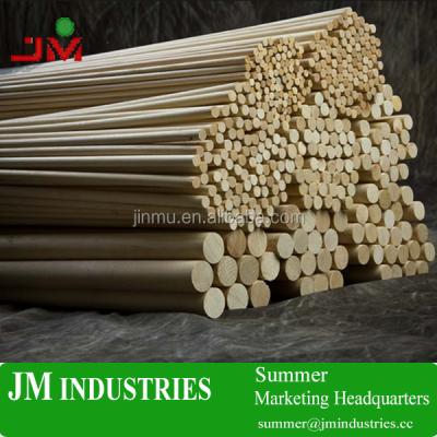 China Solid Wood Wooden Finger And Round Rods Stick Pole For Building Block Maker With FSC for sale