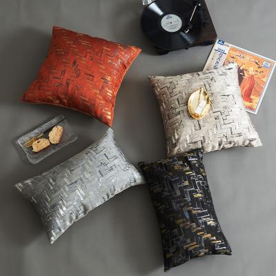 China Sofa Cushion Luxury Geometric Cover Case Cover Jacquard Tile Decoration Folded Home Decor for sale