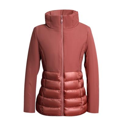 China Italy Waterproof Women Ditch Coat Women Short Hooded Jacket Women Waterproof Winter Quilted Casual Coat for sale
