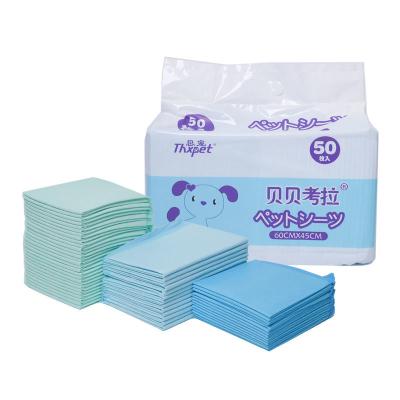 China 5 Layer Super Absorbent Dog Pee Pads Disposable Potty Training Pads For Dogs Cats for sale