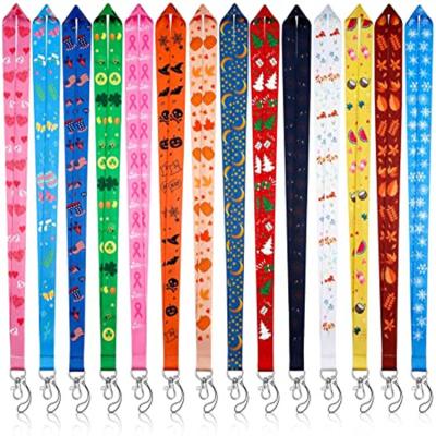 China Wholesale Cute Tool Woven Eco-Friendly Sublimation Custom Designer White Color Logo Safety Polyester Lanyard for sale