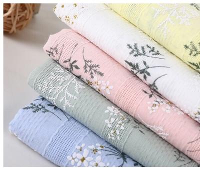 China Embroidery Anti-static Cavity Printing Jacquard Fabric Cotton Cloth Dress Decoration Home Cotton Fabric714-1 for sale