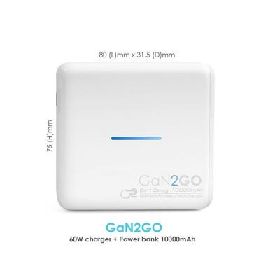 China Universal Lisen's latest innovation product 60W 2 in 1 magnetic wireless charger power bank with phone holder LED fill watch light charger for sale