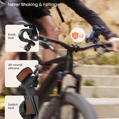 China Lisen Adjustable 360 Degree Adjustable Bike Phone Mount Motorcycle Phone Holder Stand For iPhone Samsung For Xiaomi Phone for sale