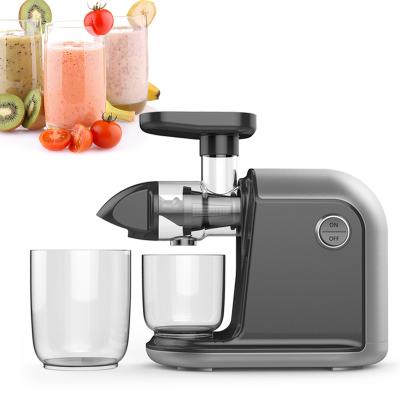 China Latest Household Juicer 150watt DC Horizontal Slow Motor BPA Free Tritan Materials Slow Juicer for sale