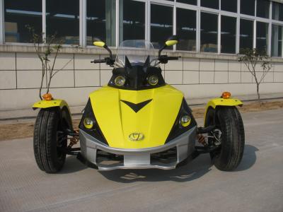 China ATV 250CC Tricycle Motorcycle Yellow Racing With Single Cylinder for sale