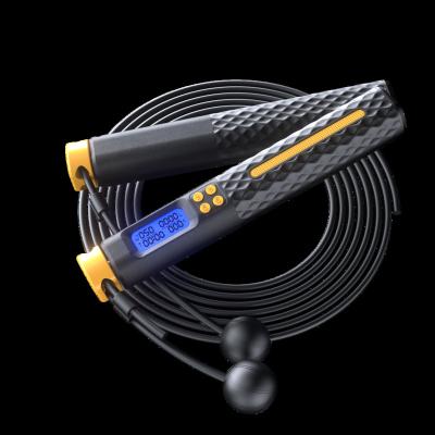 China New Design Heavy Plastic Custom Logo Gym Adjustable Jumping Training Jump Rope Speed Cable Tangle Free Steel Jump Rope for sale