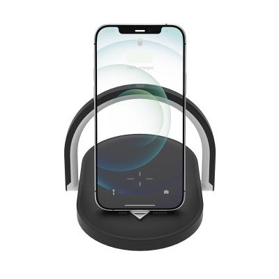 China Factory Direct 15W Mobile Phone Charger Desk LED Night Light Foldable Cordless Light Lamp Fast Charging Wireless Phone Stand For iPhone 13 for sale