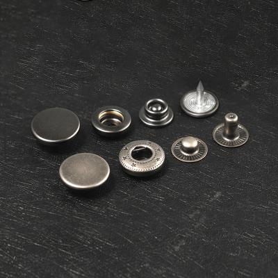 China Nickel-free Metal Snap Button Custom Enamel Painted Brass Snap Fastener For DIY Bags Overcoat for sale
