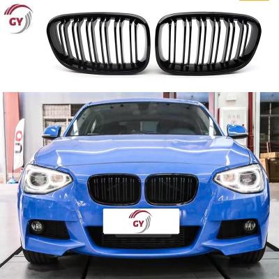 China ABS Front Car Grill For BMW 1 Series F20 F21 Center Grille F20 Dual Line Auto Grill 2011 2012 2013 2014 for sale