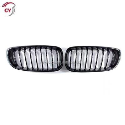 China ABS Automotive Parts Single Slats Kidney Grill For BMW 3 Series Grill Change Touring Car f34 Granny To Black Color Front Grill 2012-2018 for sale